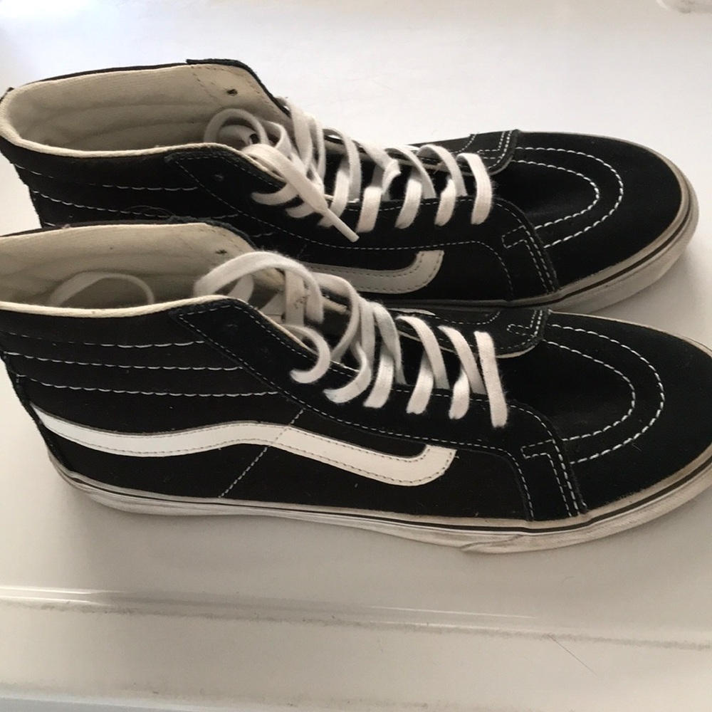 Vans Black hightop skater sneakers